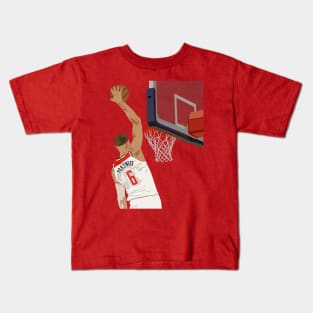 Kristaps Porzingis Slam Dunk Kids T-Shirt